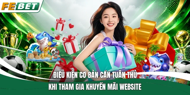 Điều kiện cơ bản cần tuân thủ khi tham gia khuyến mãi website